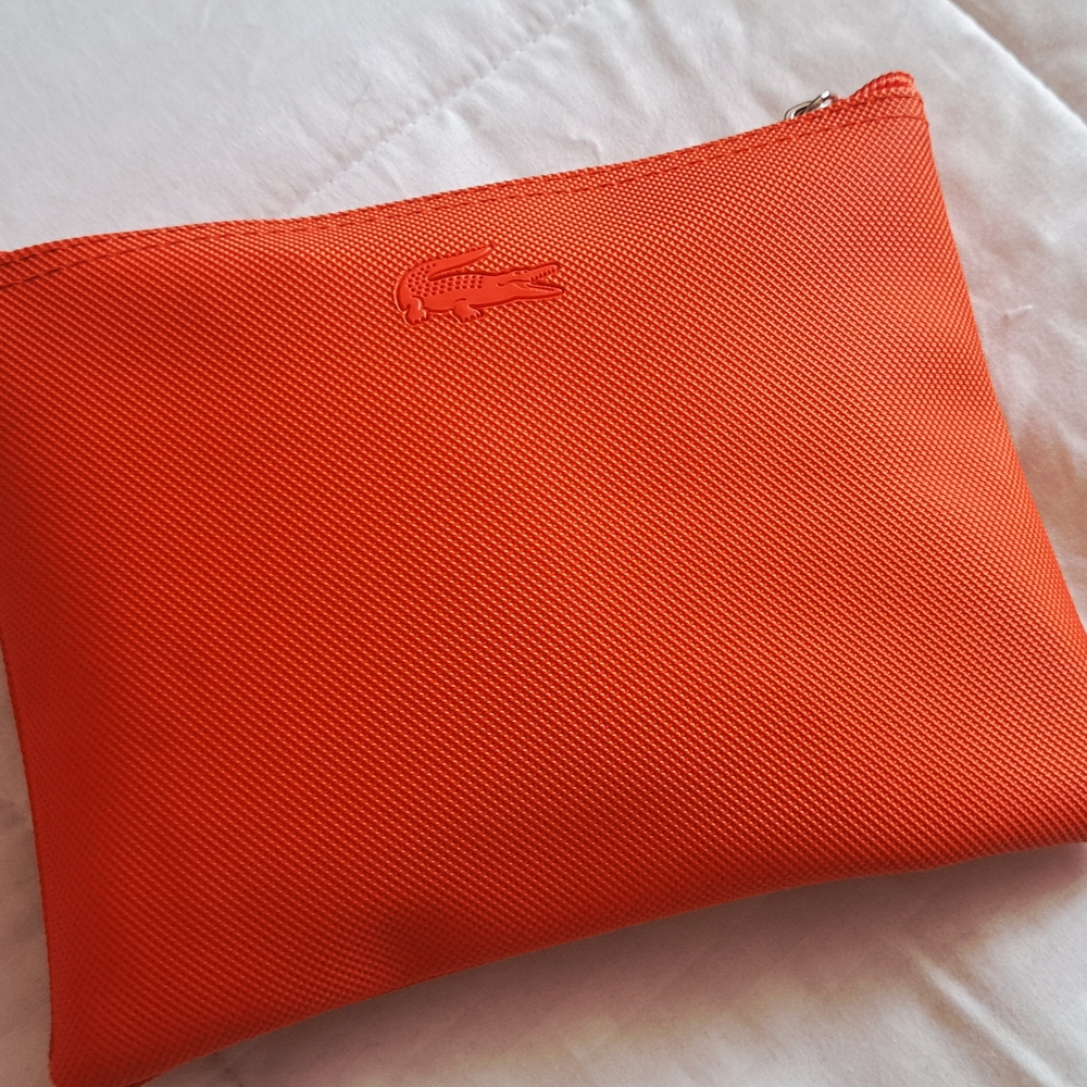 Lacoste × Turkish Airline Orange Toiletry Pouch